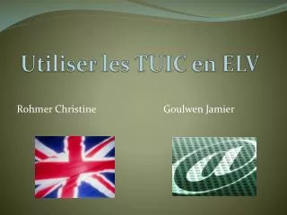 utiliser les tuic en elv