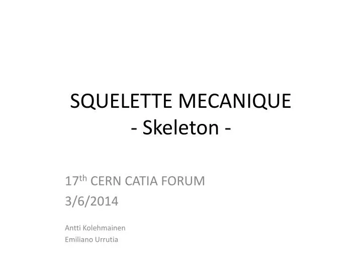 squelette mecanique skeleton