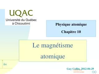 le magn tisme atomique
