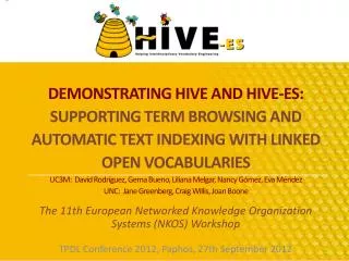 The 11th European Networked Knowledge Organization Systems (NKOS) Workshop