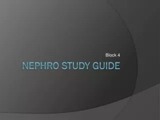 Nephro Study Guide