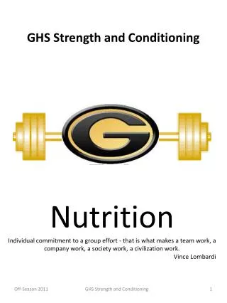 GHS Strength and Conditioning