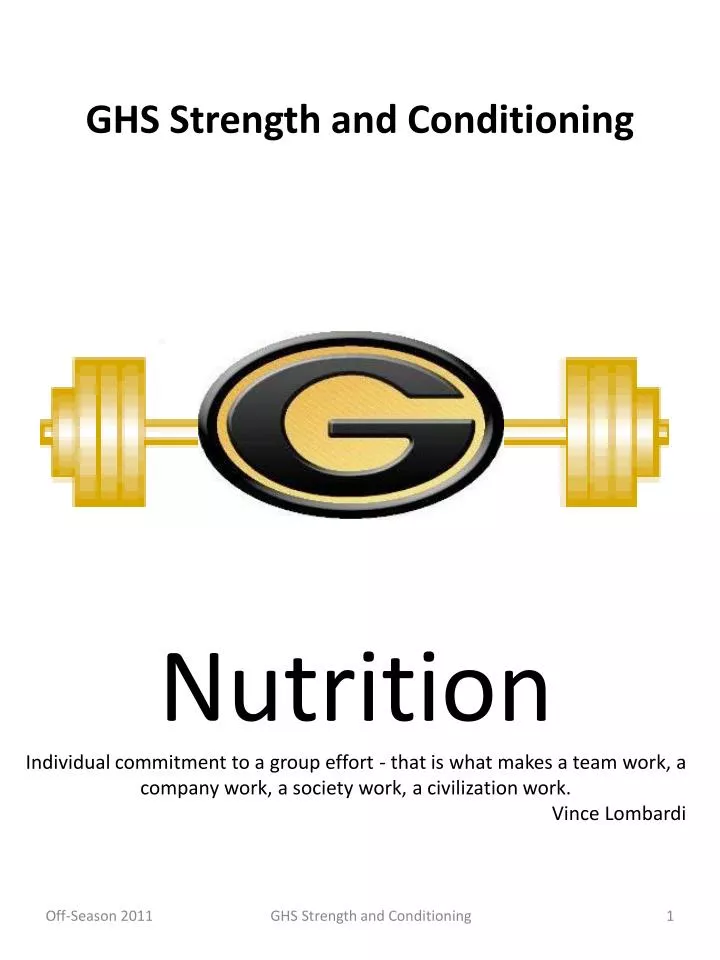 ghs strength and conditioning