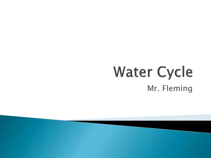 water cycle