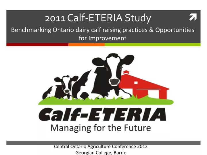 2011 calf eteria study