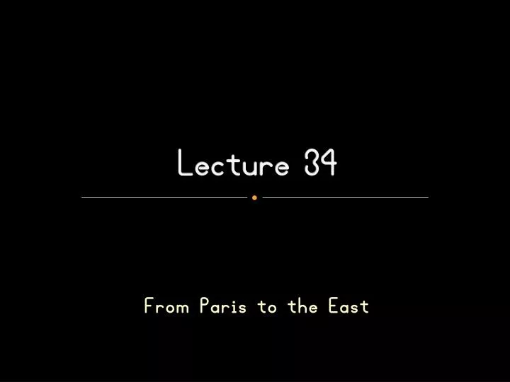 lecture 34