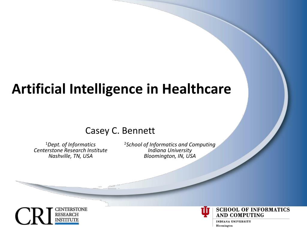 PPT - Artificial Intelligence in Healthcare PowerPoint Presentation ...
