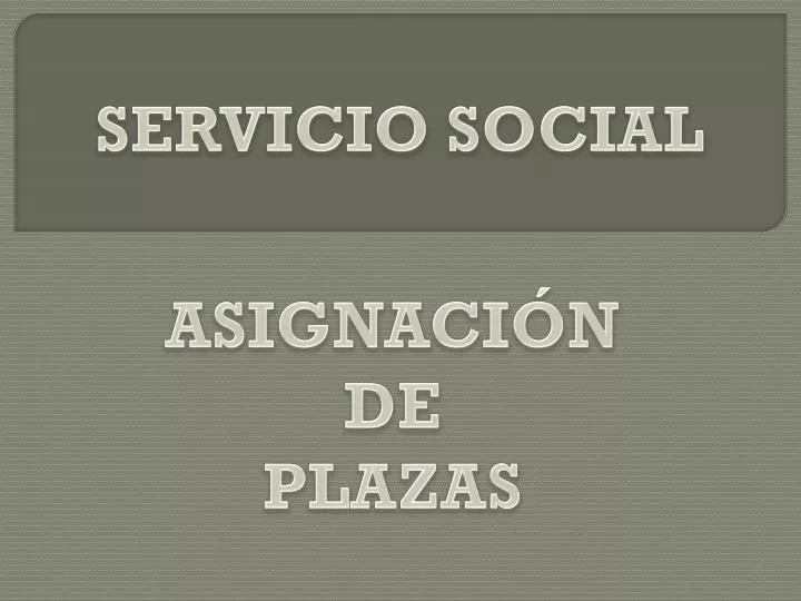 servicio social
