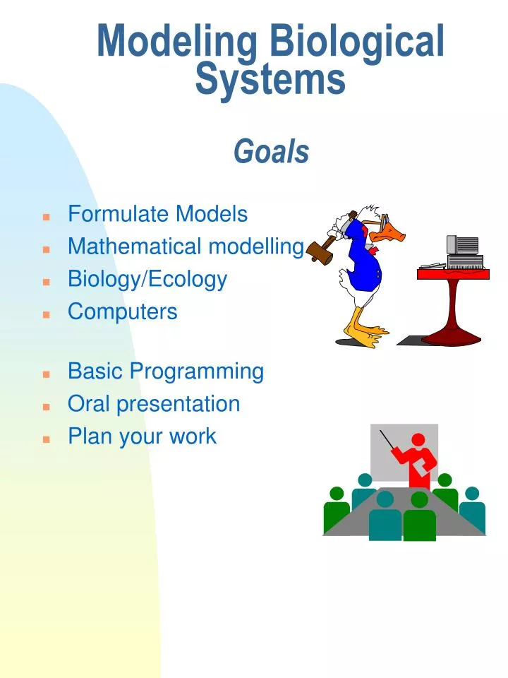 modeling biological systems goals