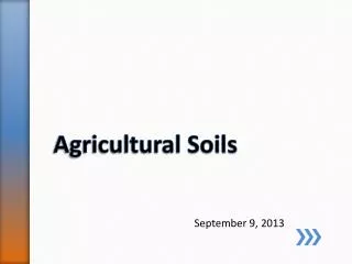 Agricultural Soils