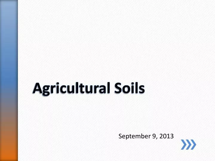 agricultural soils