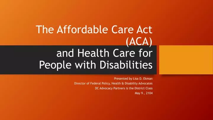 the affordable care act aca and health care for people with disabilities