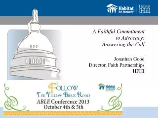 A Faithful Commitment to Advocacy: Answering the Call