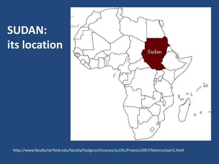 sudan its location