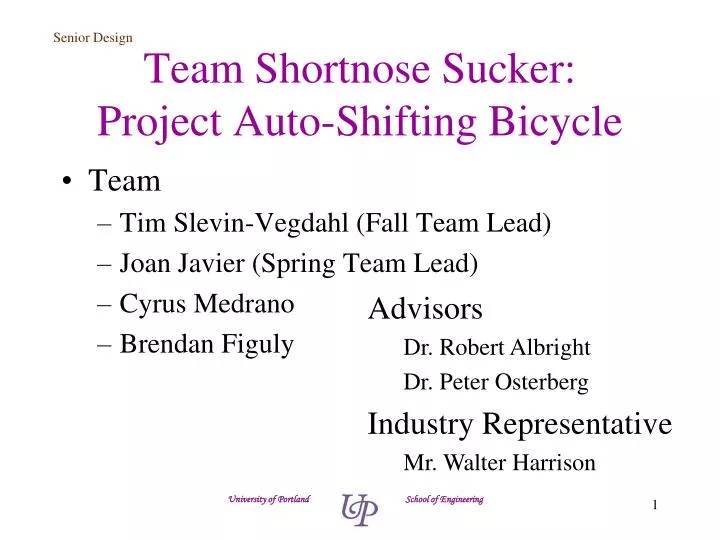 team shortnose sucker project auto shifting bicycle