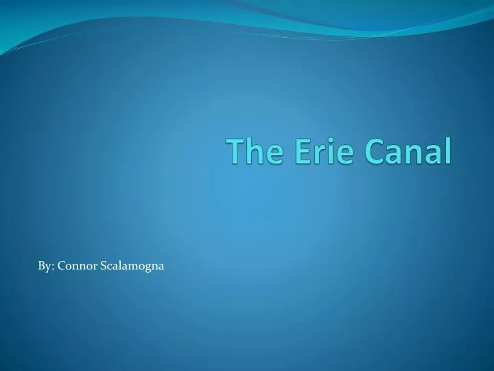 the erie canal