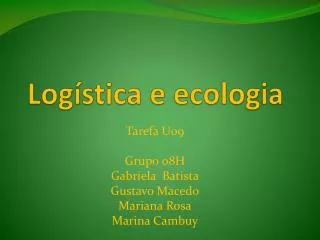 log stica e ecologia