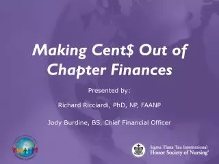 Making Cent$ Out of Chapter Finances