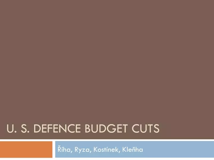 u s defence budget cuts