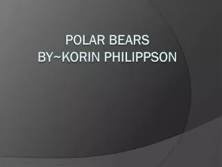 Polar bears by~korin philippson