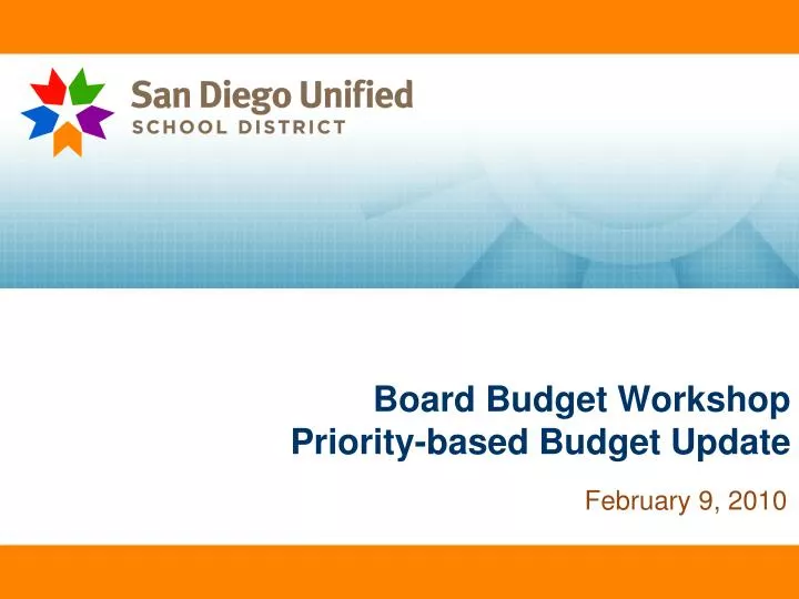 board budget workshop priority based budget update
