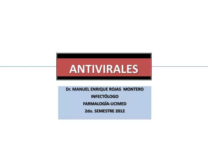 antivirales