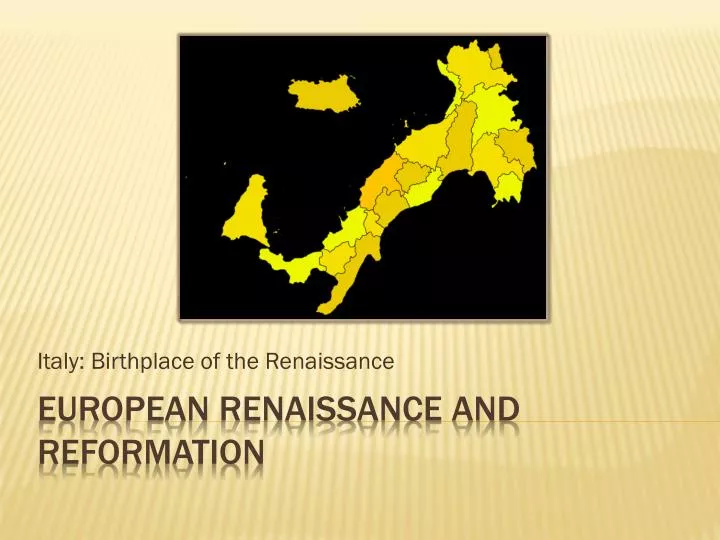 italy birthplace of the renaissance