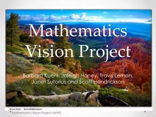Mathematics Vision Project