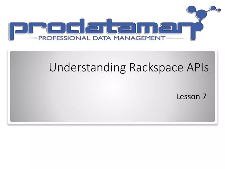 understanding rackspace apis