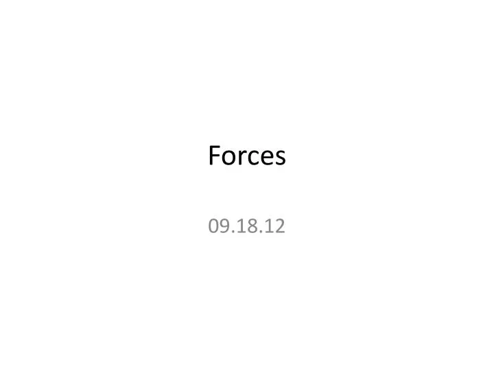 forces