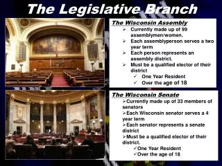 The Legislative Branch