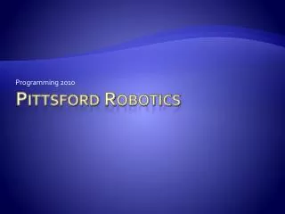 Pittsford Robotics