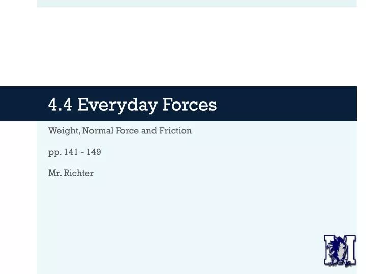 4 4 everyday forces