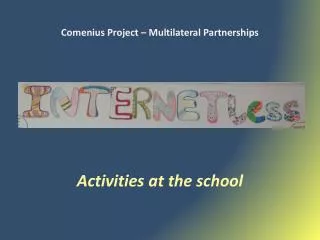 Comenius Project – Multilateral Partnerships
