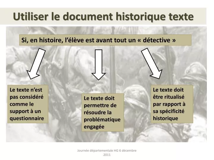 utiliser le document historique texte