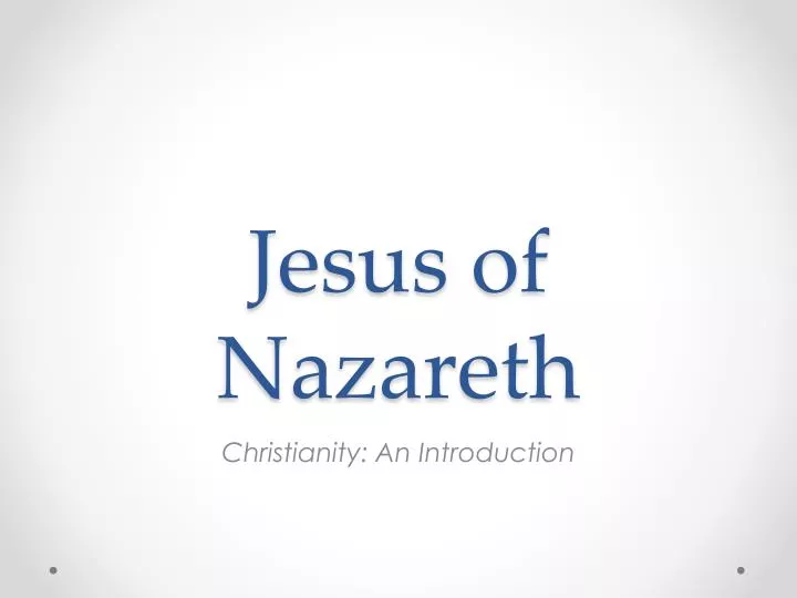 jesus of nazareth
