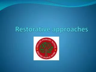 restorative approaches