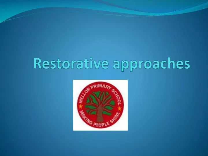 restorative approaches