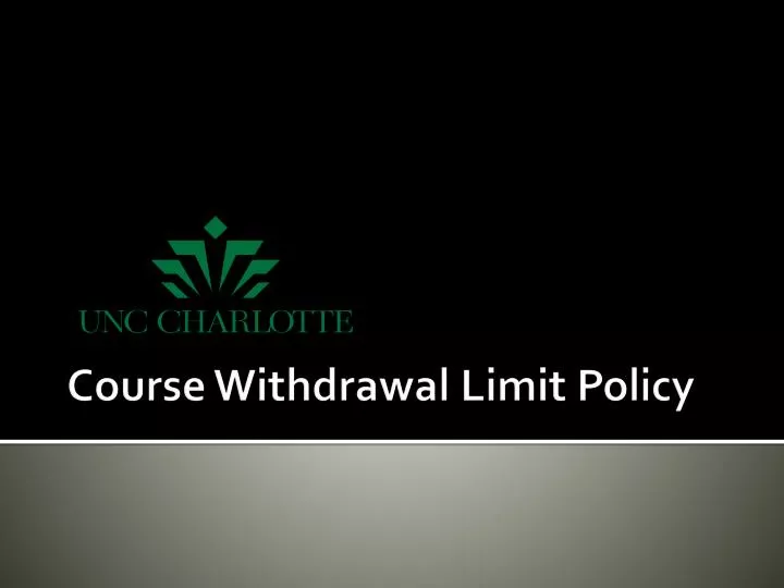 course withdrawal limit policy