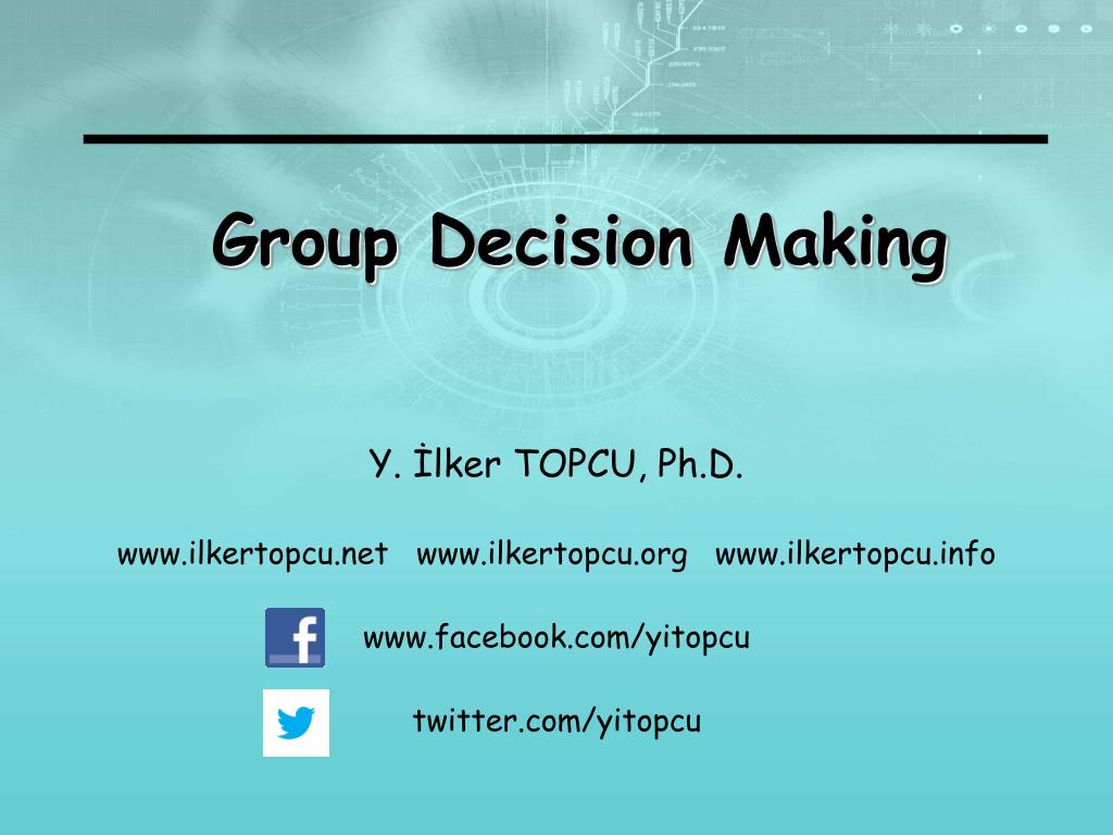 PPT - Group Decision Making PowerPoint Presentation, free download - ID ...