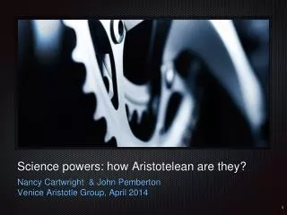Science powers: how Aristotelean are they?
