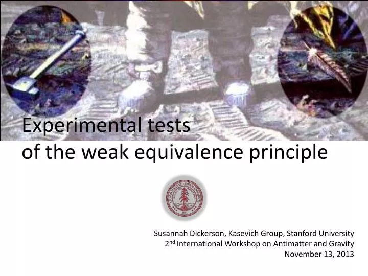 experimental tests of the weak equivalence principle