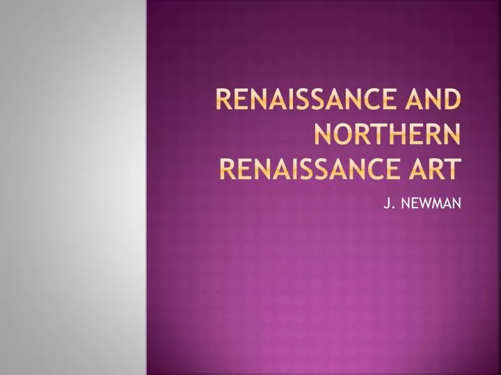 renaissance and northern renaissance art