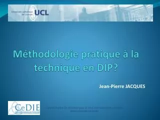 m thodologie pratique la technique en dip