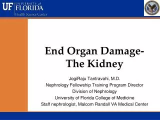 End Organ Damage- The Kidney