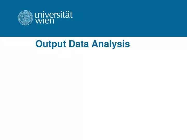output data analysis