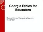 Georgia Ethics for Educators - slide 1