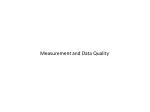 Measurement and Data Quality - slide 1