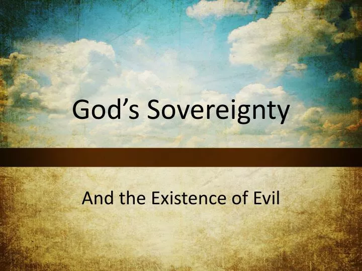 god s sovereignty