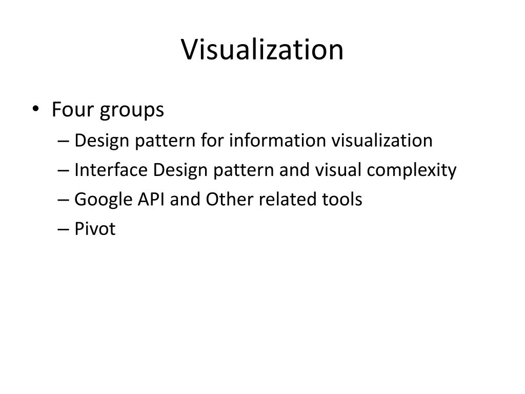 PPT - Visualization PowerPoint Presentation, free download - ID:1876963